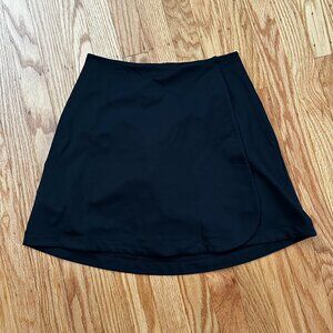 Girlfriend Collective | Black Ace Wrap Skort, XS